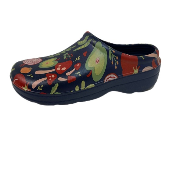 totes Women's Everywear Bailey Clog/Navy Floral/Size 7 - Picture 2 of 9